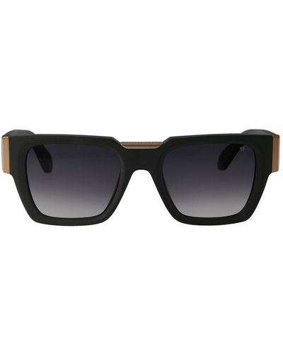 Philipp Plein Square Frame Sunglasses - Black