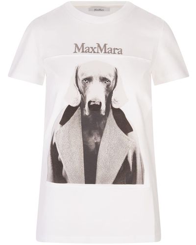 Max Mara White Mmdog T-shirt