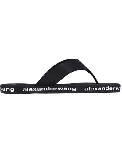 Alexander Wang 'aw' Flip Flop Sandals - Blue
