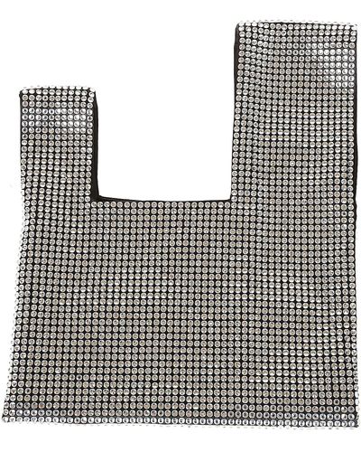 GIUSEPPE DI MORABITO Crystal Embellished Handbag - Gray