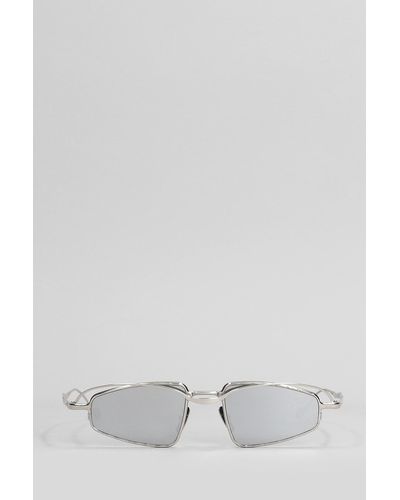 Kuboraum H73 Sunglasses In Silver Metal Alloy - Grey
