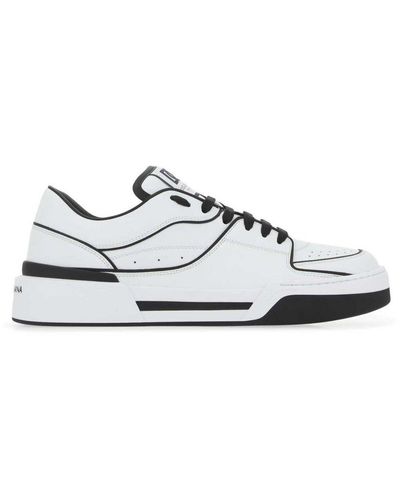 Dolce & Gabbana New Roma Lace-Up Trainers - White