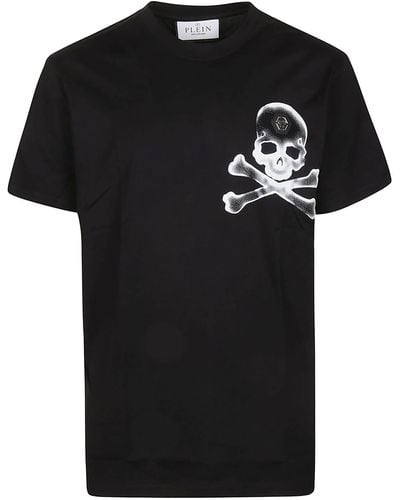 Philipp Plein Gothic Plein T-Shirt - Black