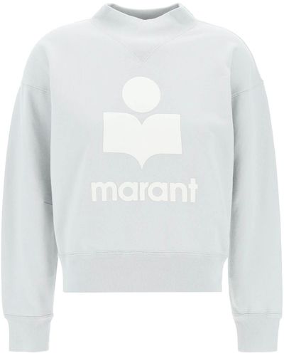 Isabel Marant Moby Sweatshirt With Flocked Logo - White