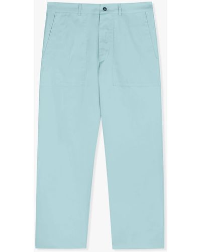 Doppiaa Aartemas Tapered Cotton Trousers - Blue
