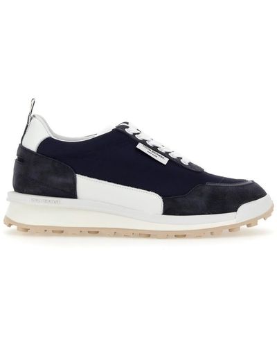 Thom Browne Trainer With Logo - Blue