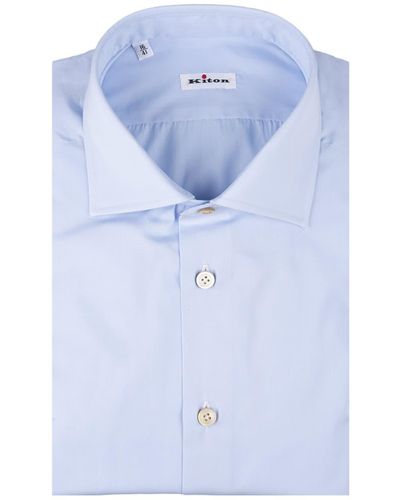 Kiton Light Poplin Shirt - Blue