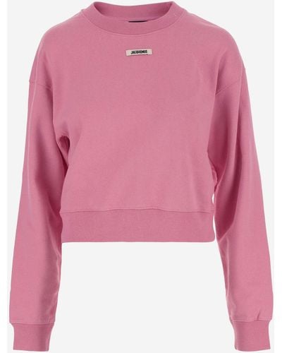 Jacquemus Le Sweatshirt Grosgrain - Pink