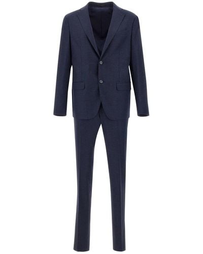 Corneliani Pure Virgin Wool Two-piece Suit - Blue