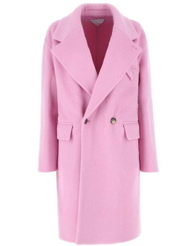 Bottega Veneta Pink Wool Blend Coat