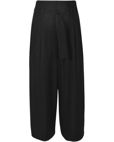 Aspesi High Waist Trousers - Black