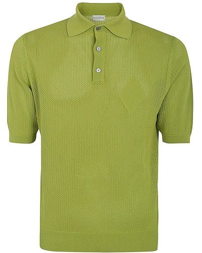 Ballantyne Polo Neck Pullover - Green