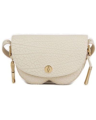 Burberry Granulated Leather Bag - White