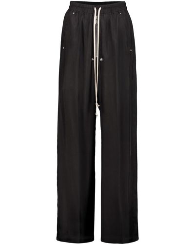 Rick Owens Drawstring Geth Belas Trousers Clothing - Black
