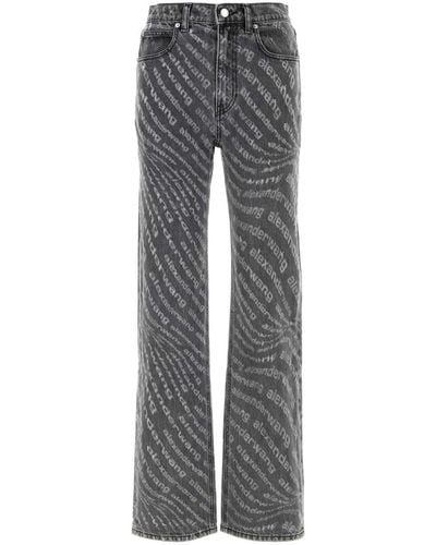 Alexander Wang Graphite Denim Jeans - Grey