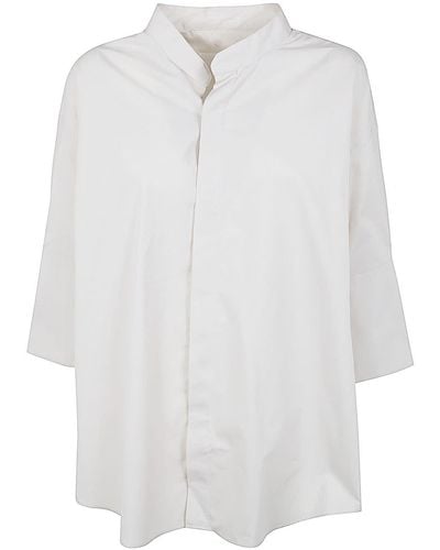 Ami Paris Mandarin Collar Shirt - White