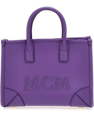 MCM Munchen Tote Bag - Purple