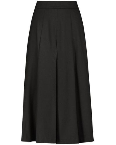 Max Mara Bronzo Wool Skirt Pants - Black