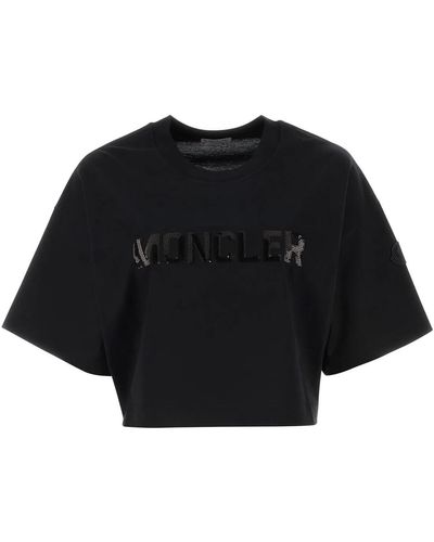 Moncler Cotton Oversize T-Shirt - Black