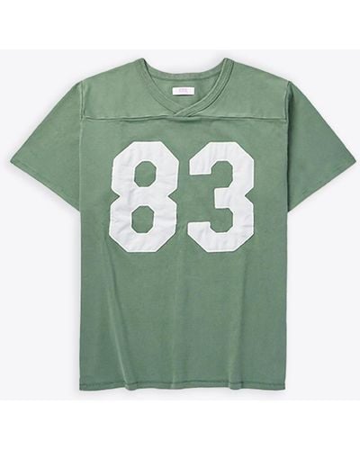ERL Football Shirt Knit Cotton Football T-Shirt - Green