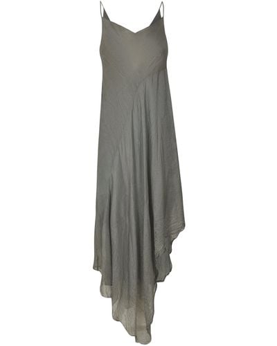 Marc Le Bihan Back V-Neck Sleeveless Dress - Grey