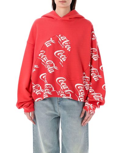 ERL Coca Cola Hoodie - Red