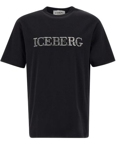 Iceberg Eco-Sustainable Cotton T-Shirt - Black