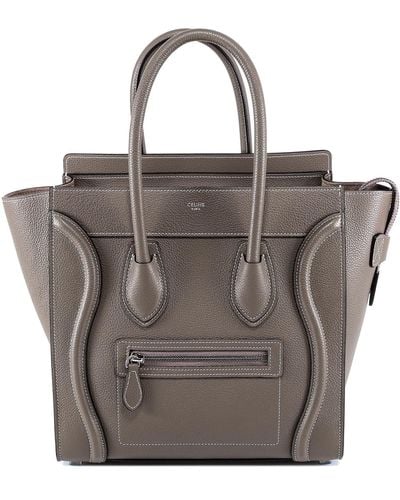 Celine Micro Luggage Handbag - Brown