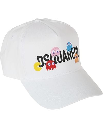 DSquared² Pac- Logo Baseball Cap - White