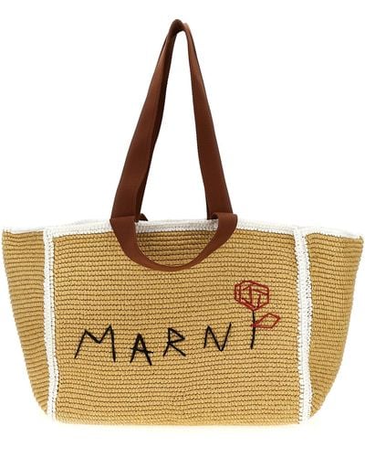 Marni Sillo Shopping Bag - Natural