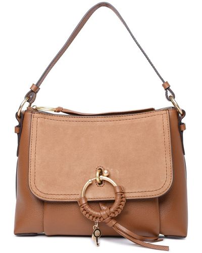 See By Chloé Small Joan Caramel Leather Bag - Brown