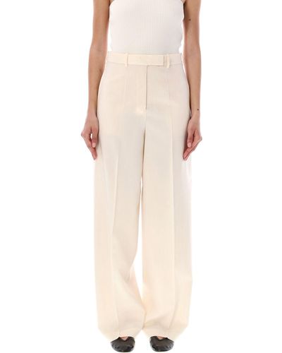 Rohe Pinced Trousers - Natural