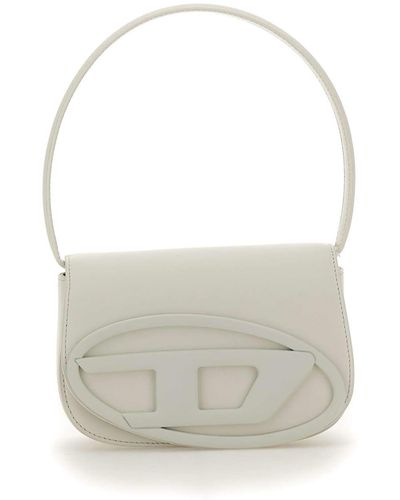 DIESEL 1Dr Leather Bag - White