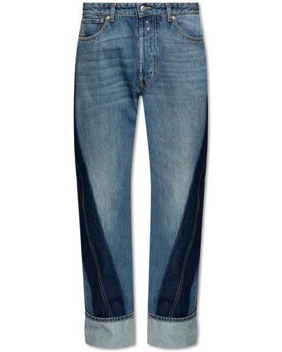 Alexander McQueen Jeans With Logo - Blue