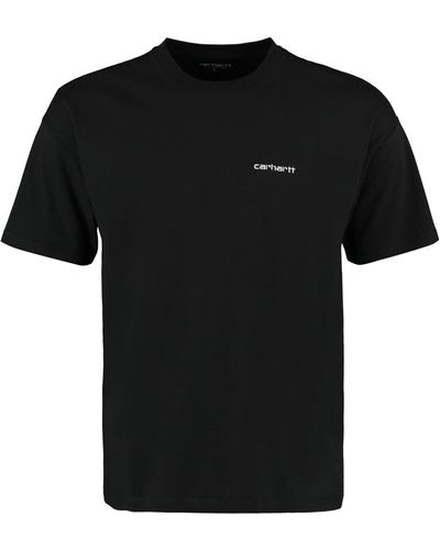 Carhartt Logo Cotton T-shirt - Black