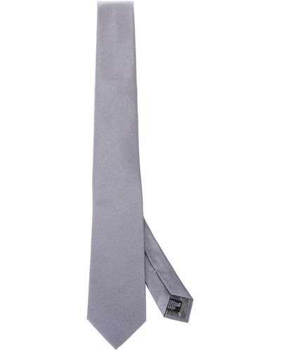 Emporio Armani Pure Silk Tie - Gray