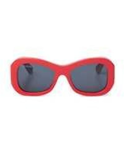 Off-White c/o Virgil Abloh Pablo Butterfly Frame Sunglasses - Red