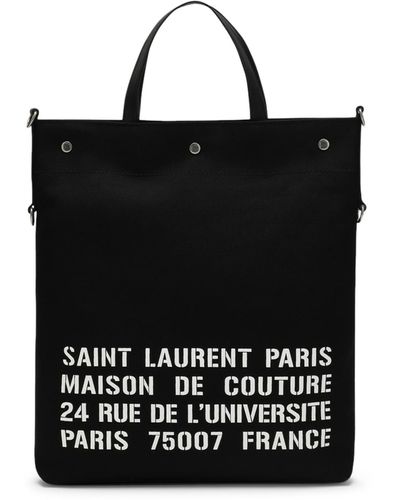 Saint Laurent Ysl Bag Rg Tote Ns W - Black