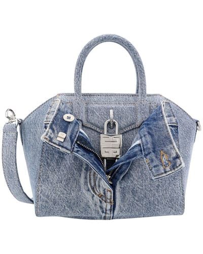 Givenchy Antigona Lock Handbag - Blue