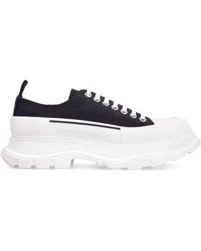 Alexander McQueen Tread Slick Lace-up Shoes - White