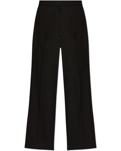 Alexander McQueen Wool Trousers - Black