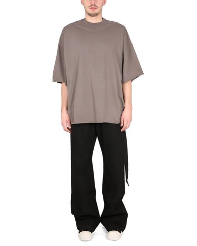 Rick Owens Cotton T-Shirt T-Shirt - Grey