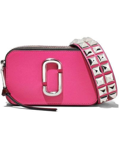Marc Jacobs Snapshot Leather Crossbody Bag - Pink