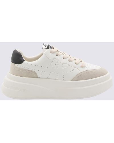 Ash And Leather Trainers - White
