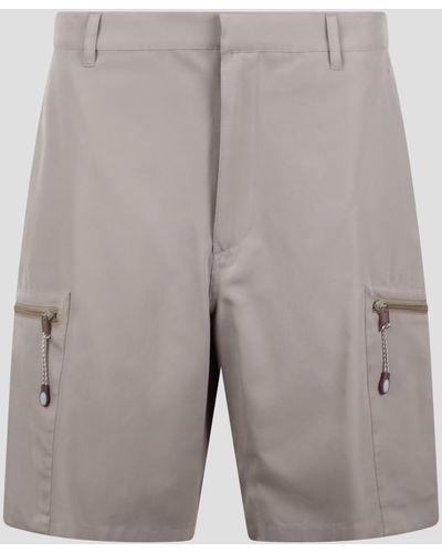 Dior Zip Pockets Shorts - Gray