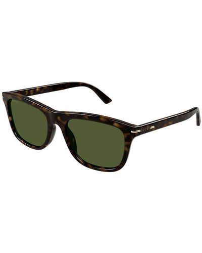 Gucci GG1444S Linea Lettering Sunglasses - Green