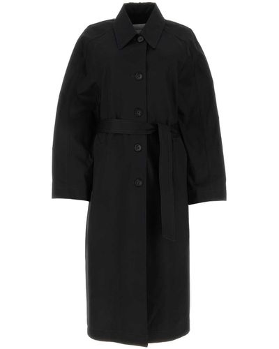 Low Classic Cotton Trench Coat - Black