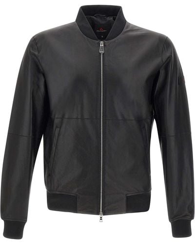 Peuterey Fans Leather Acc Jacket - Gray