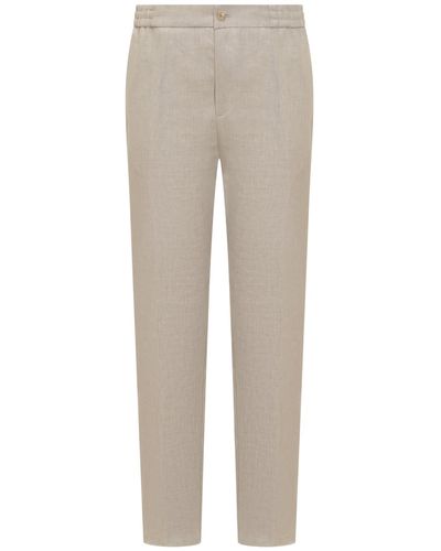 Etro Linen Trousers - Grey