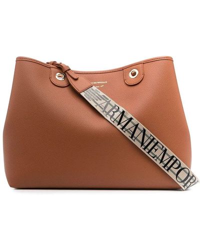 EA7 Myea Medium Shopping Bag - Brown